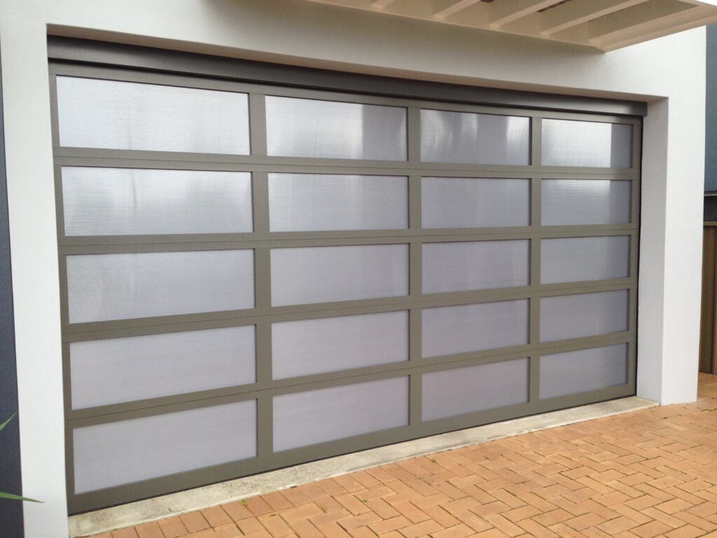 Danmar Clearlite in dark grey frame with perspex inserts Gliderol - Gliderol