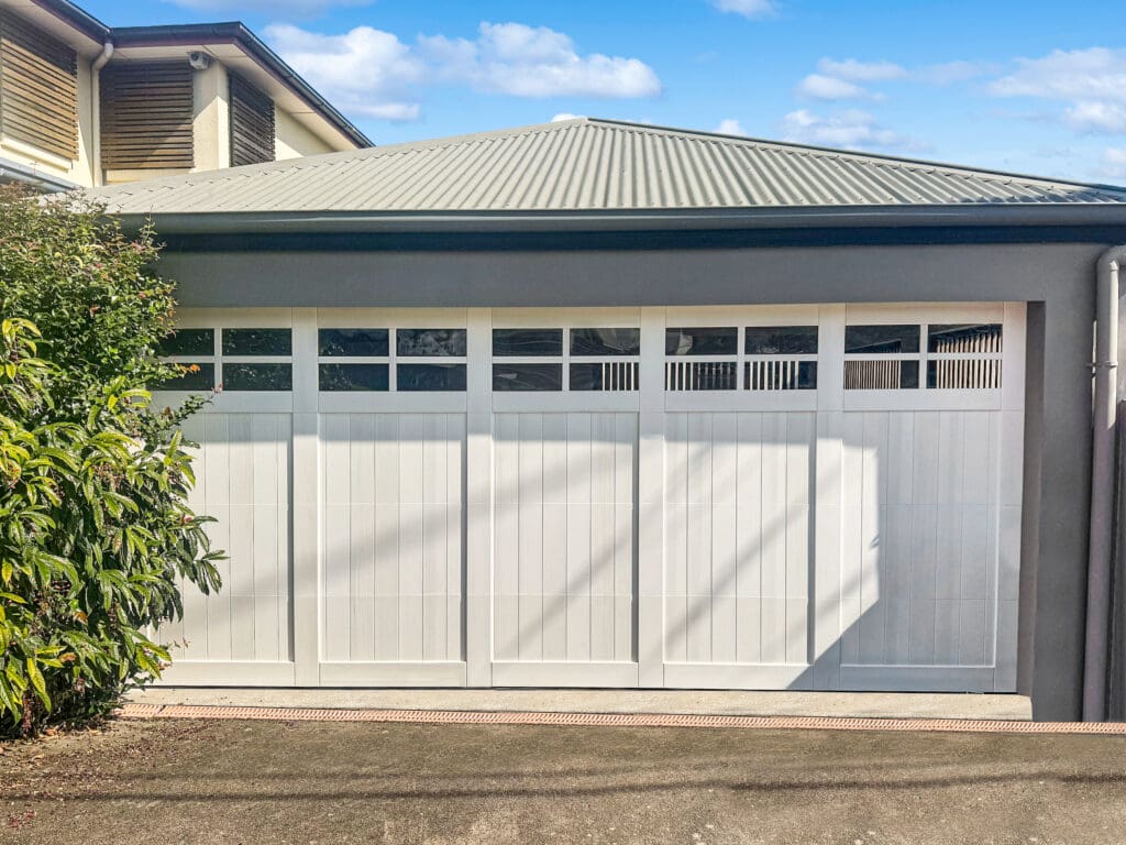 Danmar Carriage Panel Door painted white Gliderol - Gliderol